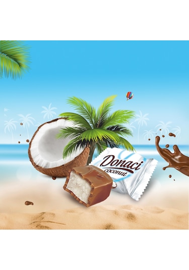 Evliya Donaci Sütlü Çikolata Kaplı Hindistan Cevizli Bar 1 KG