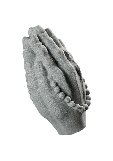 Süs Akvaryumu Dekoru Kumtaşı El Süsü Heykeli Uzay Dekorasyonu Gri