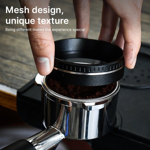 Fortunelane Alüminyum Kahve Toz Toplama Halka, 6 Magnetlı, Kayma Engelleme, 54mm Gümüş, Delonghi/donlim/breville Uyumlu Gümüş