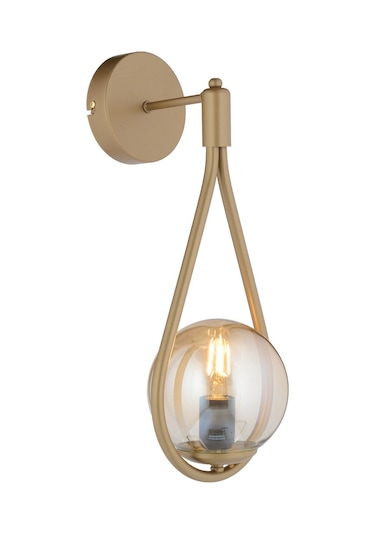 Mirza Tekli Eskitme Bal Camlı Modern Yatak Başı Salon Aplik Eskitme