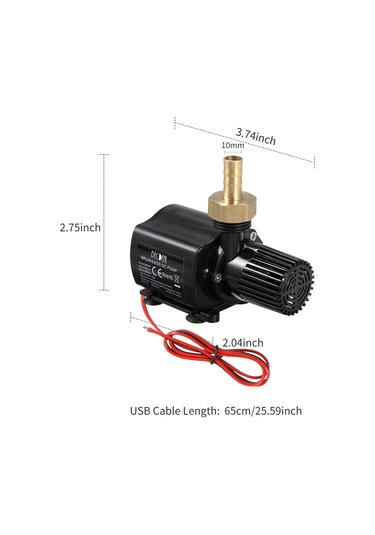 Decdeal Ultra - Sessiz Dc12v Mikro Tip 3 Fırçasız Su Pompası