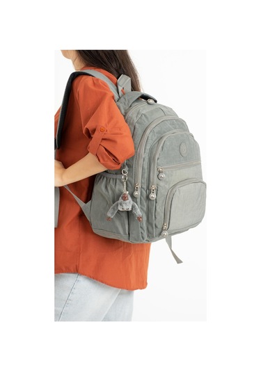 Ultra Hafif Orta Boy Sırt Çantası Unisex Gri Model: 571-3c - Gri