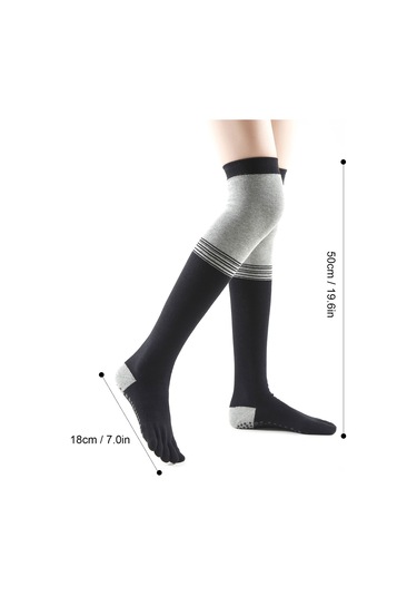 Ranyeek Bayanlar İçin Beş Parmaklı Knee High Çoraplar - Yoga Dans Günlük Kullanıma Uygun - Kayganlık Önleyici Noktalar - Kış Isısı - Çizgili Desen - Siyah - Tek Beden Siyah Ranyeek Bayanlar İçin Beş Parmaklı Knee High Çoraplar - Yoga Dans Günlük Kullanıma Uygun - Kayganlık Önleyici Noktalar - Kış Isısı - Çizgili Desen - Siyah - Tek Beden Siyah