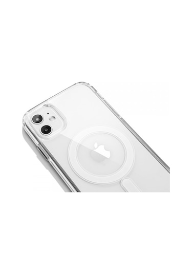 Apple Uyumlu iPhone 11 Kilif Magsafe Destekli Seffaf Silikon Kapak 558843870