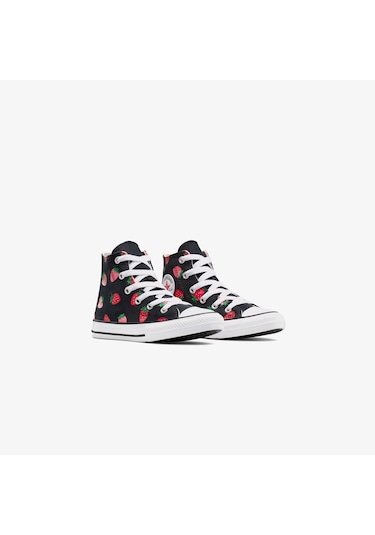 Converse Chuck Taylor All Star Strawberries Çocuk Siyah Sneaker A14928c Siyah