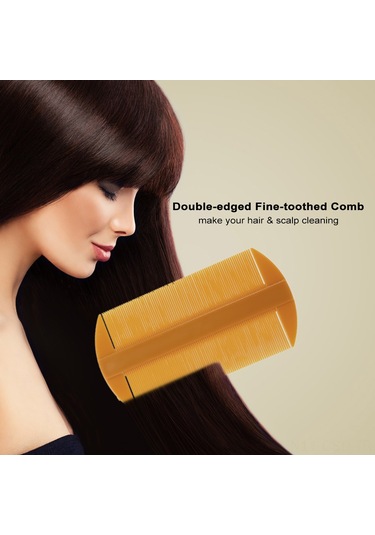 Samdoo Plastik Kafa Derisi Temizleyici Tırnaklı Tarak - İki Yönlü, Ağırlığı Hafif, Ev İçi Kullanıma Uygun, Bit Ve Doku Kaldıran, Saç Ve Sakal Tarayıcı
