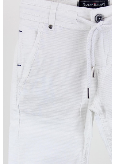Doctor Junior Erkek Çocuk Regular Fit Jogger Pantolon Beyaz