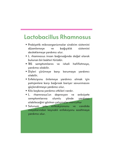 Microbiome Lactobacillus Rhamnosus 30 Kapsül