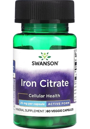 Iron Citrate 25 Mg 60 Kapsül