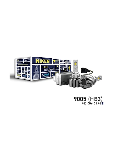 Hb3 9005 Led Xenon Far Ampulü Nova Niken 12000 Lümen