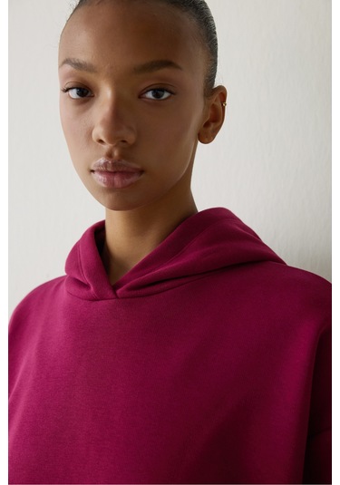 Penti Mor Kapüşonlu Oversize Sweatshirt