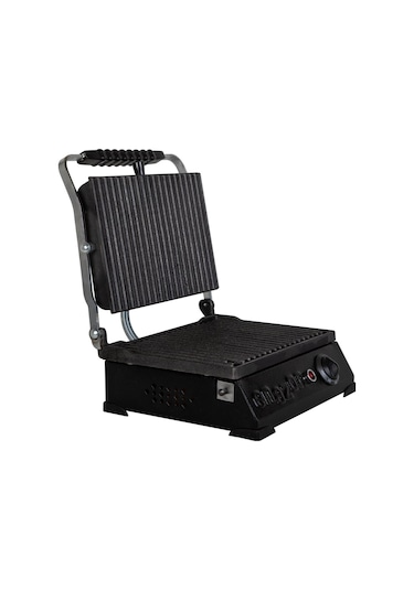 8 Dilim Elektrikli Saf Demir Döküm Tost Makinesi Döküm 30x23 - Siyah Endüstriyel Kalitesinde