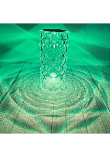 Willowhaven Tatlı 16 Renkli Kristal Masa Gül Işık, Uzaktan Kumanda İle Romantik Elmas Gece Masası Dekor Çok Renkli