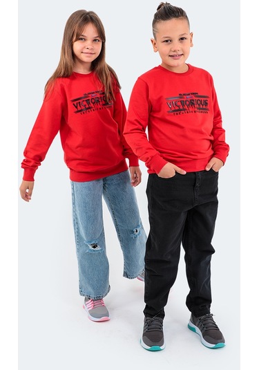 Slazenger DUNA IN Çocuk  Kırmızı Sweatshirt