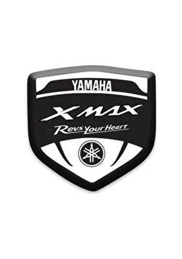 Xmax Damla Kabartmalı Siperlik Camı Sticker