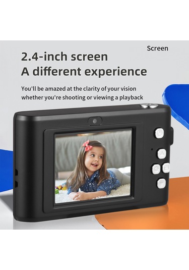 Springsun Siyah 1080p Dijital Kamera, 50mp Çift Lens, 8x Dijital Zoom, 2.4 İnç Ekran, 32gb Tf Kartlı, Dahili Flaş Ve Pil