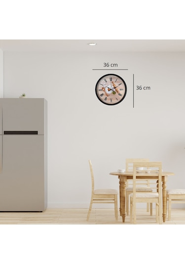Büro Ev Ofis Hediyesi İçin 36cm Siyah Chef Kitchen Stil Duvar Saati Diğer