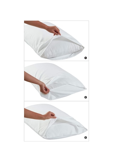 Caqqa 10 Adet 63 Tel %100 Pamuk Yastık Kılıfı 50 X 70 Cm