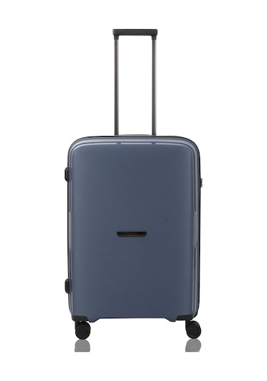 Baggaj V2408 Policarbon Valiz Siyah Set Blue
