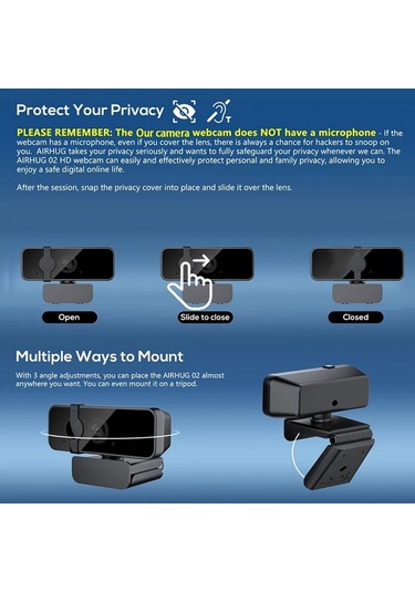 Dashanshop 4k Usb Ağ Kamerası Yüksek Kaliteli Video Akışı Kolay Kurulum Toplantı Ve Etkinlikler