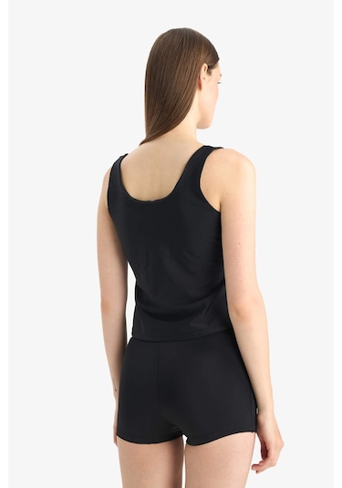 DeFactoFit U Yaka Astarlı Pedli Bikini Üstü D9380AX25HSBK81 Siyah