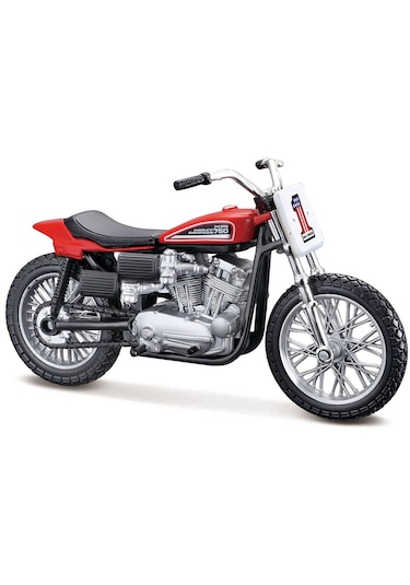 Harley Davidson Xr750 Turuncu/siyah 1:18 Model Motosiklet