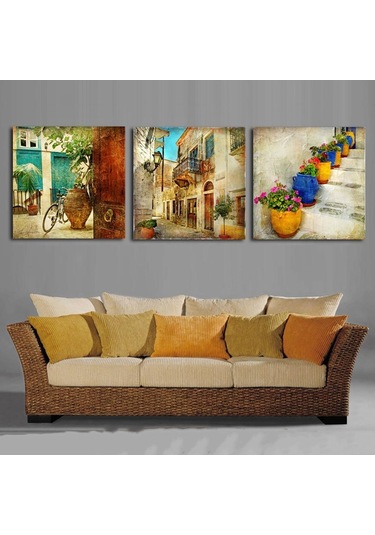 Suntek Tuval Boyama Baskılı Resim Posteri Sanat Ev Dekor Kırsal L