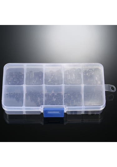 Geeksen 200 Adet Siyah Allen Başlı Vidalı Çeşit Seti - M3-m8 Boyutlarında Yüksek Kaliteli Çelik Vida Kiti Diğer