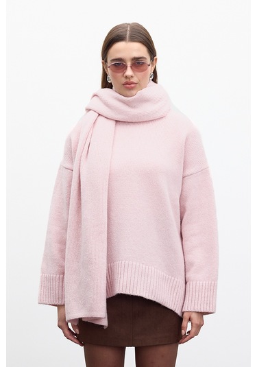 Yumuşak Atkı Pembe Pembe