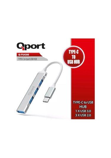 Qport 4 Port Type-c To Usb Çoklayıcı Q-tuc05