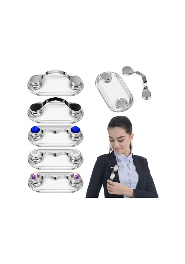 Sones Manyetik Gözlük Tutucu Manyetik Broş Plaka Kulaklık Gözlük Klipsi Siyah Siyah