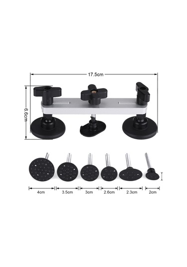 Konesam Otomatik, Buzdolabı, Motosiklet Vuruş Onarım Aleti - Köprü Tipi Çeker Seti Gümüş -  Boya Koruyarak Hızlı Tamir