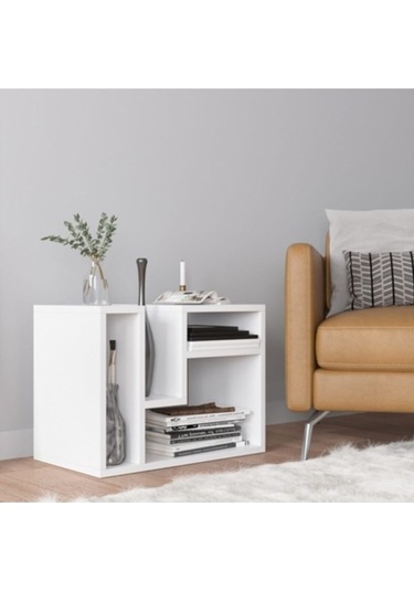 Decormet Abies Sehpa Beyaz Beyaz