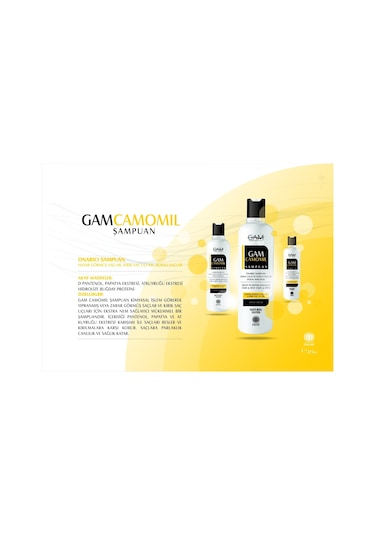 Gam Camomil Hasar Görmüş Saçlar İçin Onarıcı Şampuan 275 ML