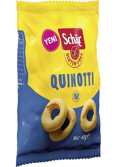 Schar Quinotti Glutensiz Kinoalı Halka Kraker 12 x 40 G