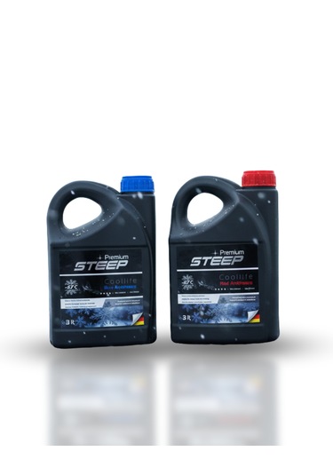 Steep Coollife Antifriz Mavi -37 Derece Kırmızı -42 Derece Mavi