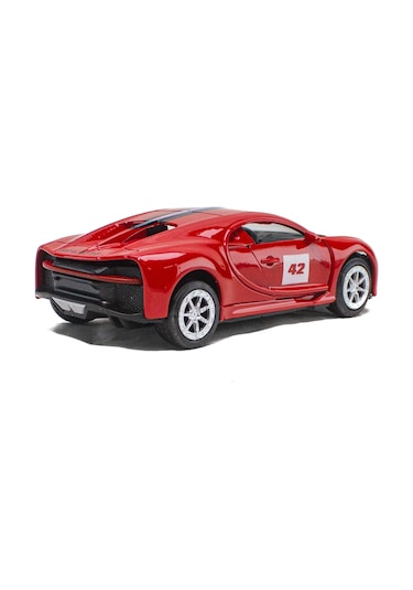 Oyuncak Araba Metal Bugatti Çek Bırak 12 Cm Kırmızı