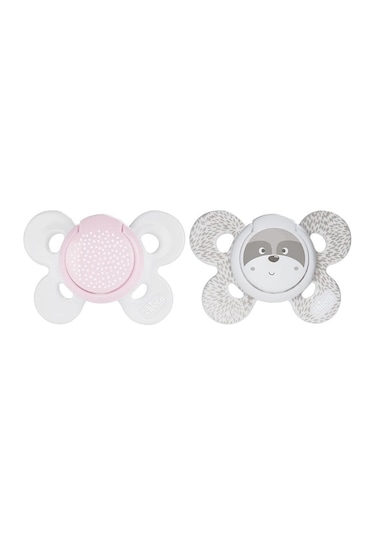 Chicco Physio Comfort Silikon Emzik 2li 0+ Ay Kız Beyaz