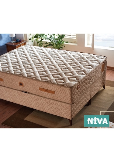Nivabaza Çift Kişilik Tek Kişilik Baza Başlık Yatak Seti Niva Elegan
