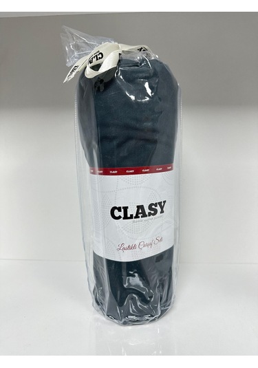 Clasy Ranforce Lastikli Çarşaf Seti Tek Kişilik Düz Lacivert Çok Renkli