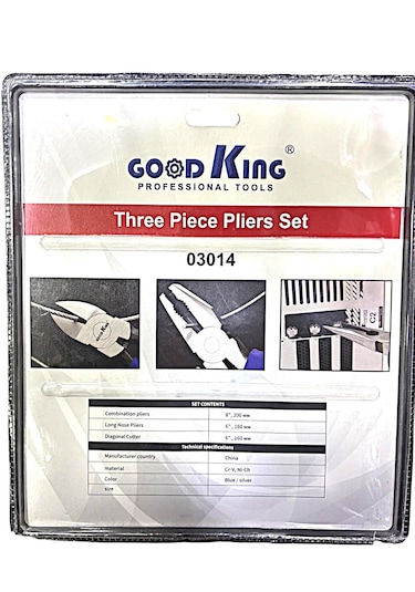 Good King Profesyonel Pense Seti 3 Parça 8 İnç