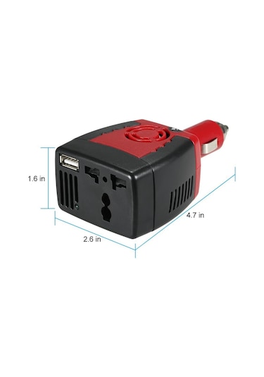 150w Dc 12v Ac 220v Invertör Otomatik Gerilim Dönüştürücü Araba Güç Inverter Adaptörü Sigara İle