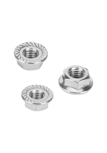 Tongxida 25 Parça Paslanmaz Çelik Flanşlı Somun, Sera Ekipmanları İçin Korozyon Dirençli Somun Seti