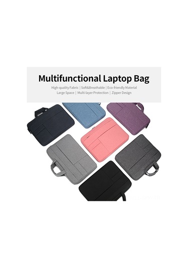 Maiyame 15.6 İnç Pembe İş Laptop Çantası - Zıplayıcı Kapanır, Nylon + Pırlanta Pamuk, İnce Ve Fonksiyonel Pembe