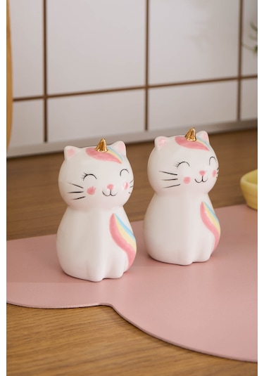 Karaca Kitty Tuzluk Ve Biberlik Beyaz Beyaz