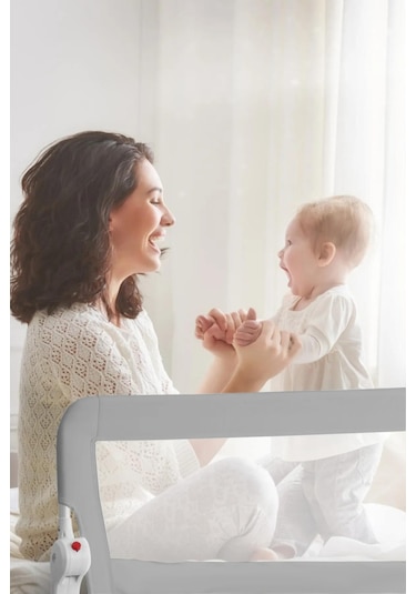 Wellgro 180 65 Cm Gri Yatak Bariyeri, Yatak Korkuluğu