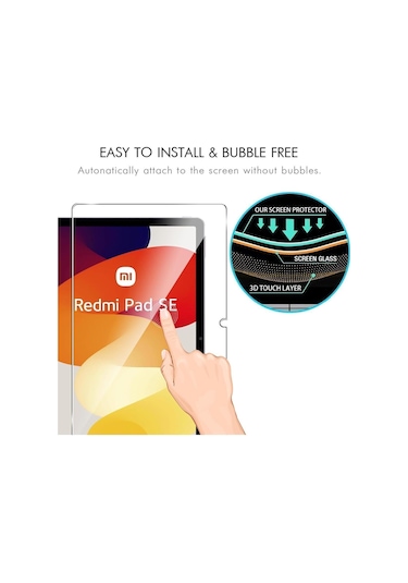Xiaomi Redmi Pad Se 11 Inç Nano Kırılmaz Ekran Koruyucu Kırılmaz Şeffaf Cam Koruyucu Tam Uyumlu