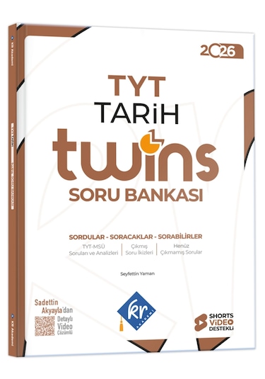 Tyt Twins Tarih Soru Bankası Kr Akademi Yayınları