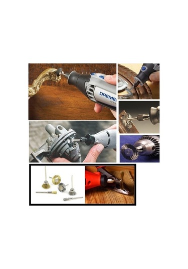 Mini Gravür Makineleri Için Prinç Tel Fırça Seti 10 Parçalı