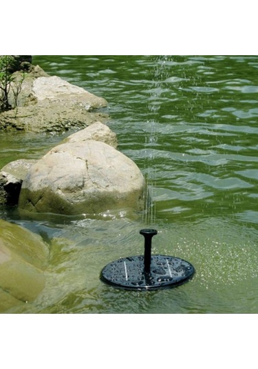 Güneş Enerjili Su Pompası Bahçe Çeşmesi Yüzen Panel Sulama Havuzu Kiti Şelaleler İçin Su Ekran Parkı Havuzu Dekorasyon Çeşmesi, Çap: 16cm